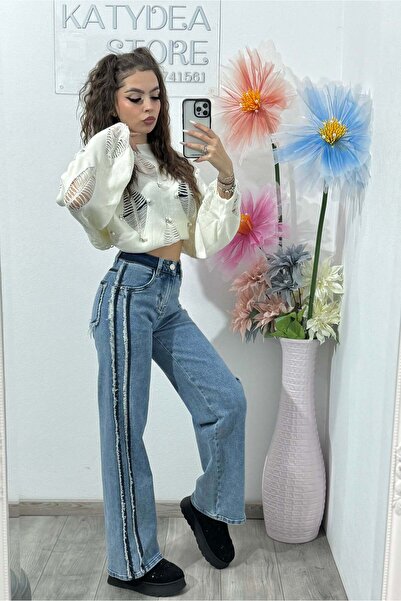 KATYDEA STORE Angel Blue Wideleg Jeans