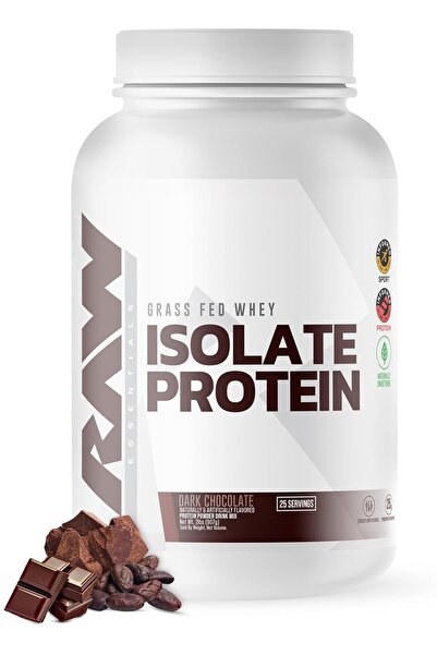 RAW Whey Isolate Protein Powder, Dark Chocolate - 25 Servings
