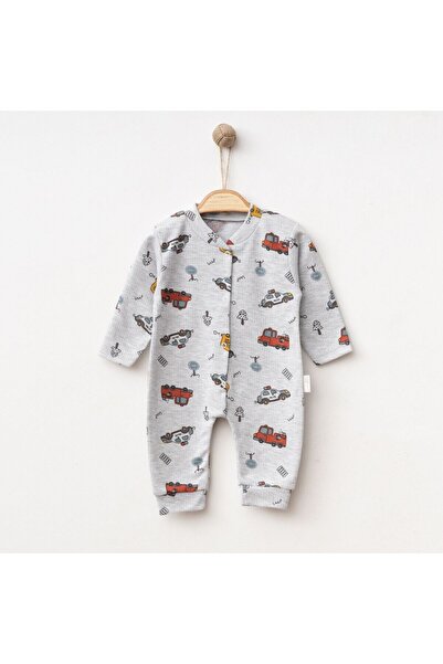 thesecret desire Vehicle Patterned Embossed Soft Baby Romper – 0-3 Months – 3...