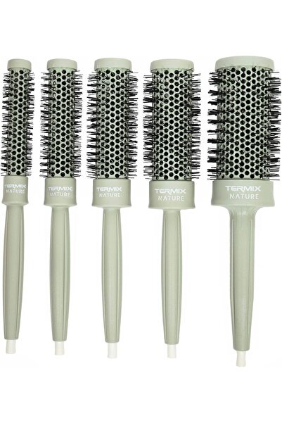 Termix Professional Nature Round Brushes, Pack of 5 (Ø17, Ø23, Ø28, Ø32, Ø43 mm)