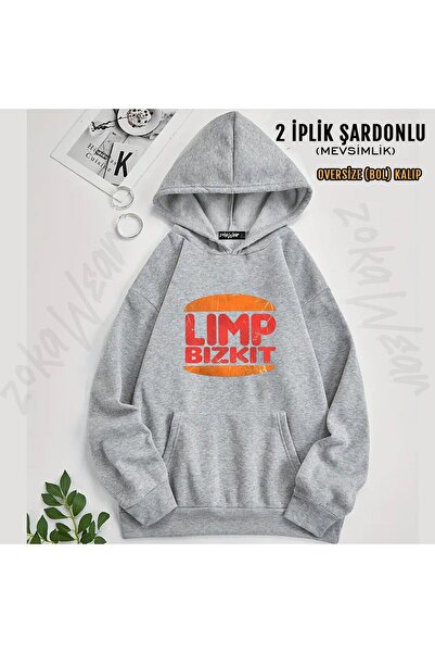 ZOKAWEAR Limp Bizkit V6 Printed Hooded Sweatshirt (2 Thread)