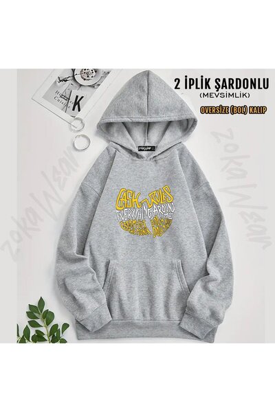 ZOKAWEAR سترة وو تانغ كلان v15 مطبوع بغطاء رأس (خيطين)