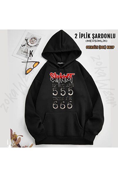 ZOKAWEAR Slipknot v41 cu imprimeu cu glugă Swea tricou (2 fire)