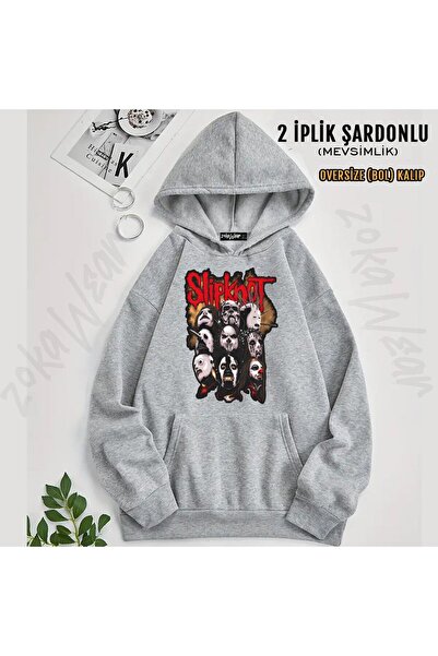 ZOKAWEAR Slipknot v10 με τύπωμα με κουκούλα Φούτερ (2 νήματα)