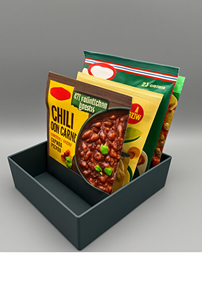 3DAKSESUAR 3-Compartment Organizer for Kitchen Soup Etc.