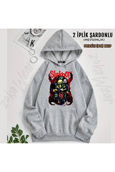 ZOKAWEAR Slipknot v44 cu imprimeu cu glugă Swea tricou (2 fire)