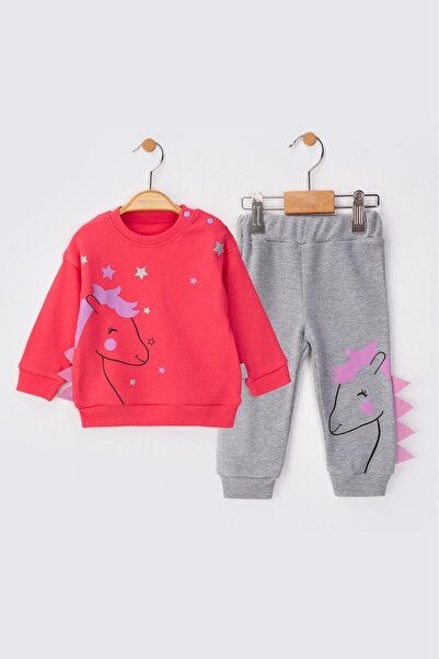 baby flamindo Printed Combed Cotton Seasonal Baby Set