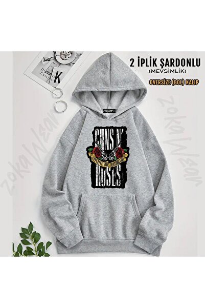 ZOKAWEAR Guns N Roses v42 cu imprimeu cu glugă Swea tricou (2 fire)