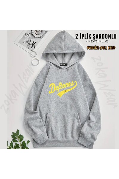 ZOKAWEAR Deftones v4 cu imprimeu cu glugă Swea tricou (2 fire)