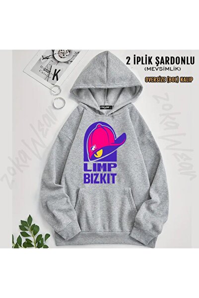 ZOKAWEAR Limp Bizkit v9 Принтирана суитшърт с качулка (2 нишки)