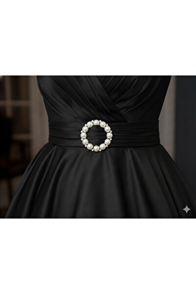 Estilo Lingerie Pearl Stone Evening Dress Belt Buckle, Designer Belt Buckle, Evening Dress Accessory