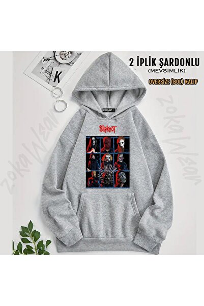 ZOKAWEAR Slipknot v25 cu imprimeu cu glugă Swea tricou (2 fire)