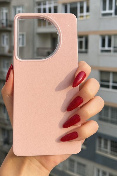 Goldie Case Tecno Camon 30 Uyumlu Düz Parlak Renkli Simli Darbe Emici Özelliğ...