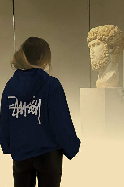 classy moda هودي للجنسين مصنوع من قماش سميك بثلاث خيوط، مقاس B مطبوع K بغطاء ...
