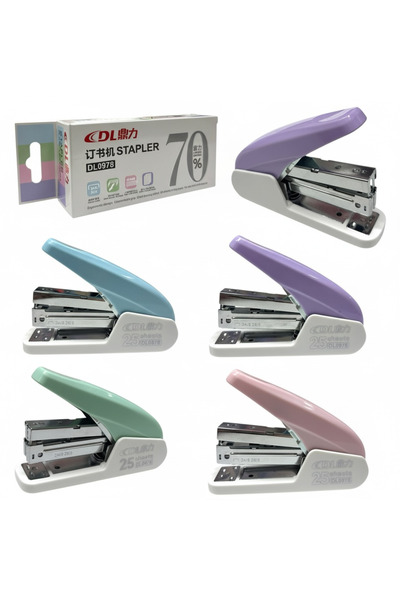 dl آلة تدبيس فاخرة بألوان باستيل DL0978 مناسبة لخيوط التدبيس 24/6