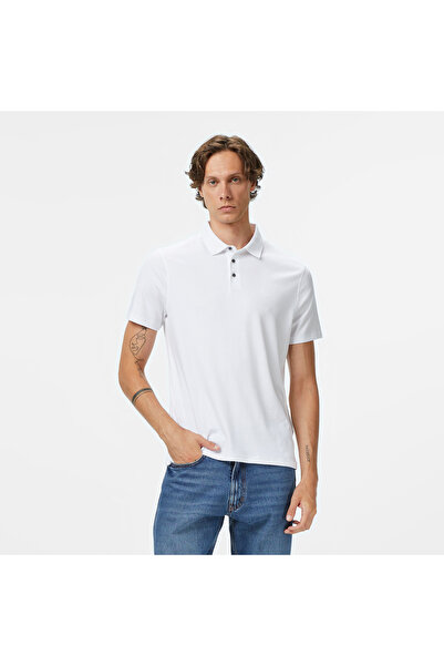 Calvin Klein Supima Erkek Beyaz Polo