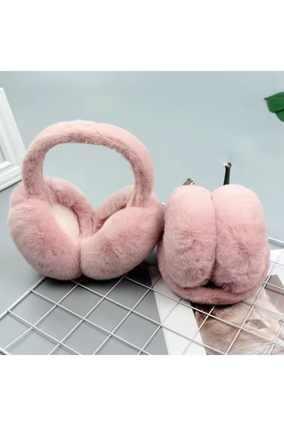 eleven market Cold Protective Soft Plush Foldable Ear Protector Earphones