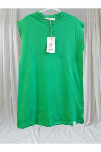 Soul Women's Cotton Soft Crew Neck Sleeveless Slit Detailed Combed Cotton Undershirt 307250