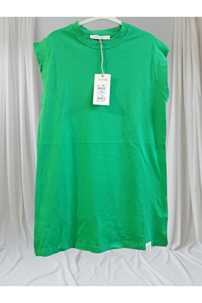 Soul Women's Cotton Soft Crew Neck Sleeveless Slit Detailed Combed Cotton Undershirt 307250