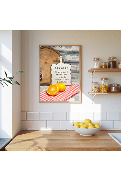 Dekorsiahome One Piece Wooden Framed Kitchen Corner Paintings Tk2569