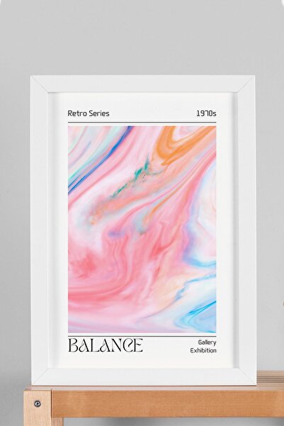 Saturn Pictură înrămată Balance Aura, roz, albastru, Aura, culori energetice,...