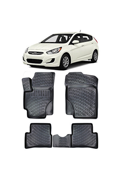 Umbrella Hyundai Accent III 2005-2011 Set 4 covorase auto din cauciuc tip tav...