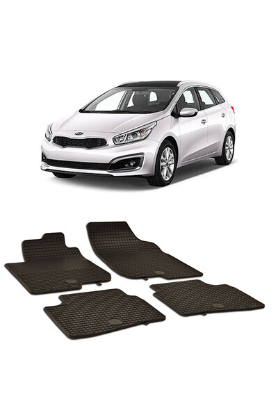 Umbrella Kia Cee`d (2007-2011) Set 4 covorase auto cauciuc Urban Line