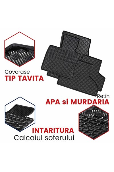 Rigum Set tavita portbagaj Passat B6 Combi 2005 -2010 si 4 stickere rotunde V...