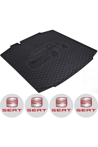 Rigum Set tavita portbagaj Seat Toledo 2012-2019 si 4 stickere rotunde Seat