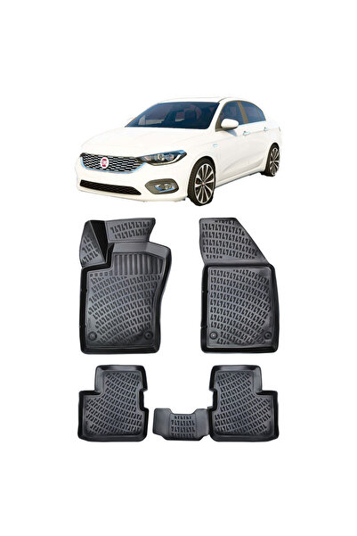 Umbrella Fiat Egea II 2015-2025 Set 4 covorase auto din cauciuc tip tavita pr...