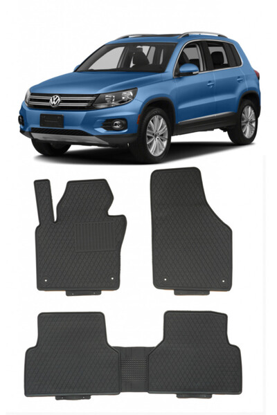 Umbrella compatibil cu Volkswagen Tiguan (2007-2017) Set 5 covorase auto cauc...