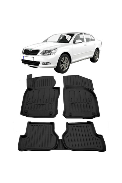 Umbrella Set covorase auto cauciuc G.Modern Line 3D compatibil cu Skoda Octav...