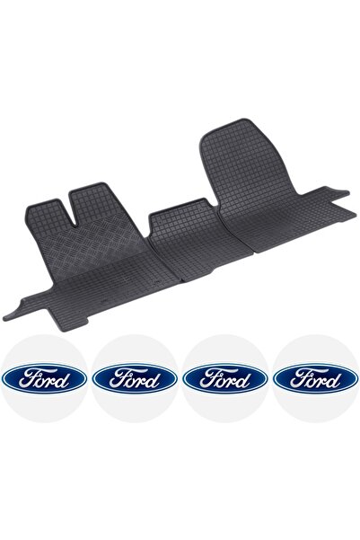 Rigum Set covorase Ford Transit Van 2015 - 2020 si 4 stickere rotunde Ford