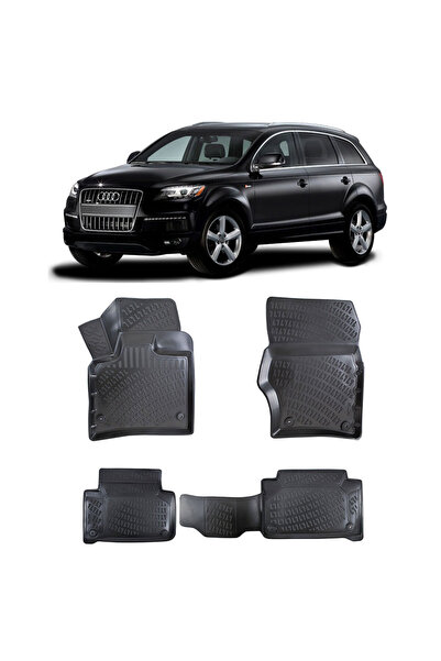 Umbrella Compatibil pentru Audi Q7 I (Typ 4L) 2005-2015 Set 4 covorase auto d...