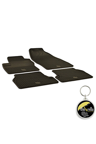 Umbrella Set of 4 Urban Line rubber car mats compatible with Ford Focus II (2005-2010)