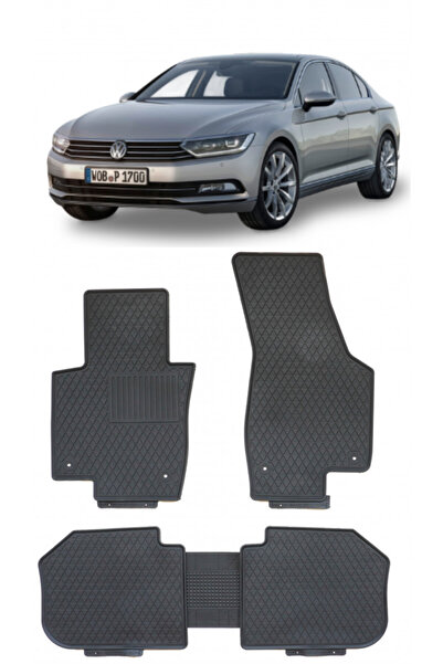 Umbrella Volkswagen Passat B8 Sedan (2015 - prezent) Set 5 covorase auto cauc...