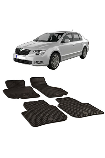 Umbrella Skoda Superb II (2008-2015) Set 4 covorase auto cauciuc Urban Line