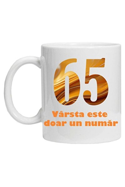 CRD PRINT Personalized mug 'Age is just a number - variant 2 - 65' (330 ml)