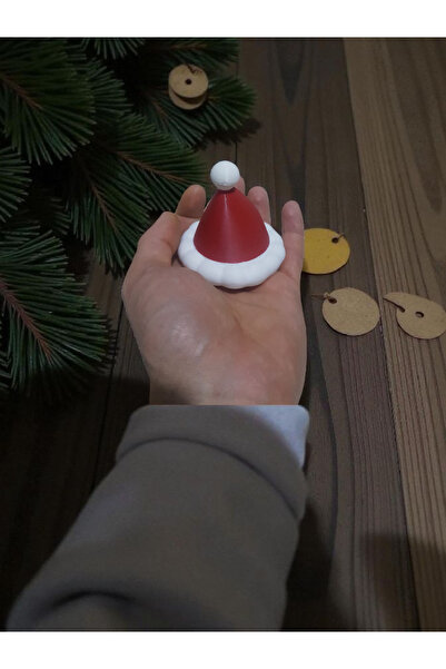 vitrin3d New Year's Mini Santa Hat Decor - Desktop Ornament