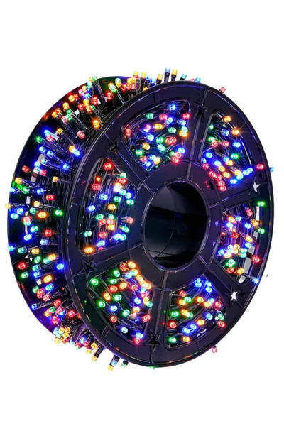 Generic Linear Christmas installation, indoor/outdoor, 50m roll, 8 light effects, Multicolor