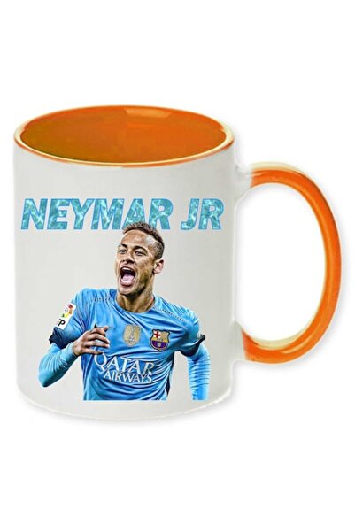 CRD PRINT Personalized mug with 'Neymar jr. - 2' print, Orange, Ceramic, 330 ml -