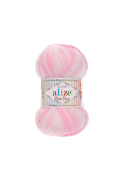 Alize Baby Best Batik, Knitting Yarn 5-Pack 10% Bamboo - 90% Acrylic (Anti-Pilling Acrylic), Şevval Tuhafiye