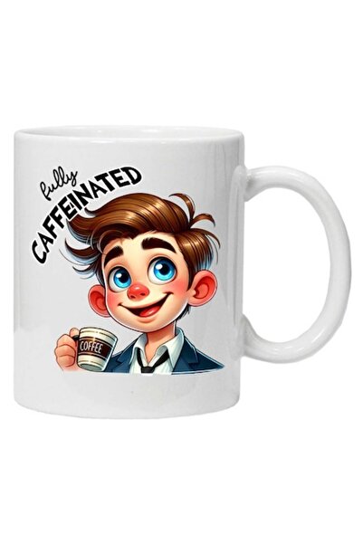 CRD PRINT Personalized mug with 'before and after coffee - model 8' print