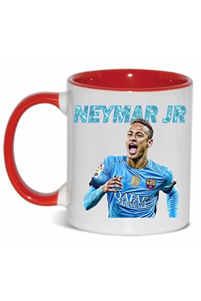 CRD PRINT Personalized mug with 'Neymar jr. - 2' print, Red, Ceramic, 330 ml