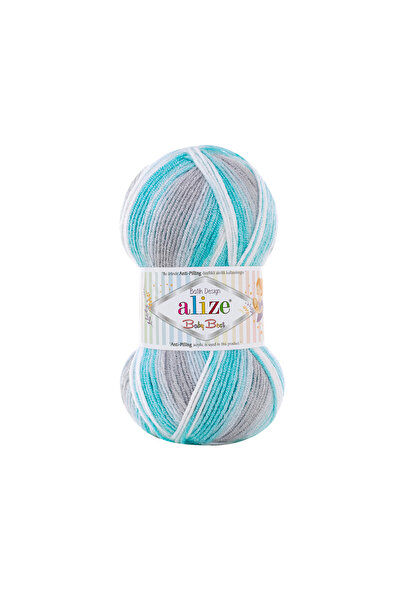 Alize Baby Best Batik, Knitting Yarn 5-Pack 10% Bamboo - 90% Acrylic (Anti-Pilling Acrylic), Şevval Tuhafiye