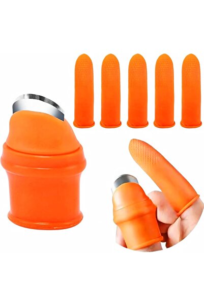Kyrotech 6-Piece Silicone Thumb Knife and Cut-Resistant Finger Sleeve Set, Fruit and Vegetable Picking