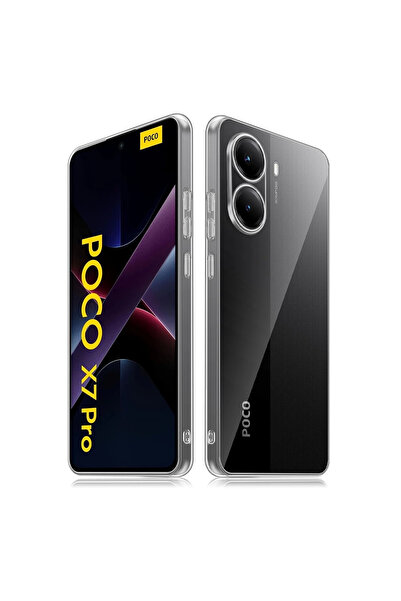 eco port Xiaomi Poco X7 Pro Kılıf Lüx Şeffaf Silikon