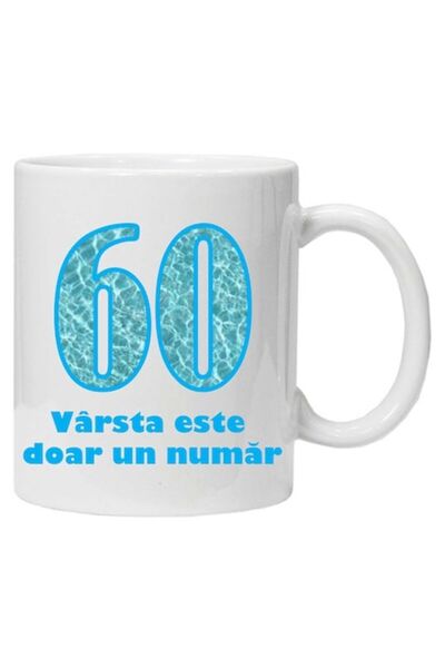 CRD PRINT Cană personalizată cu imprimeu „vârsta este doar un număr - variant...