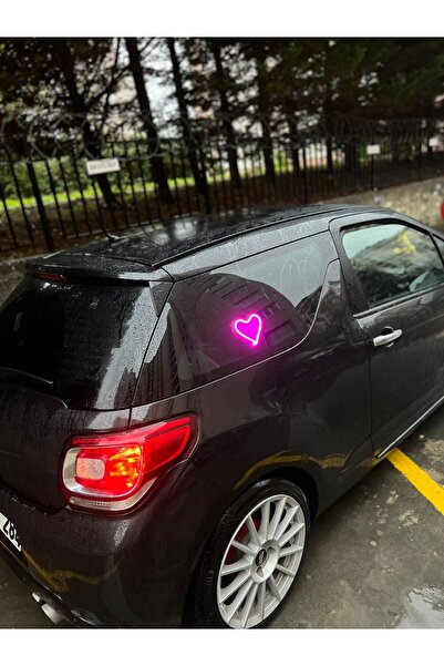 jetpleksi Araç İçİ Dekor Uyumlu  Kalp Neon Led Çakmak Girişli