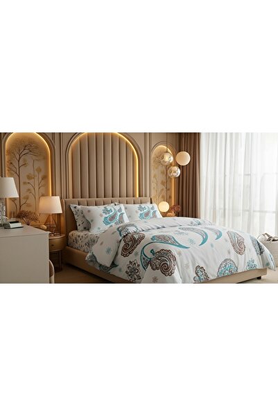 AL-SARIHI GROUPS TAÇ Turkish Double Duvet Set, 4 Pieces